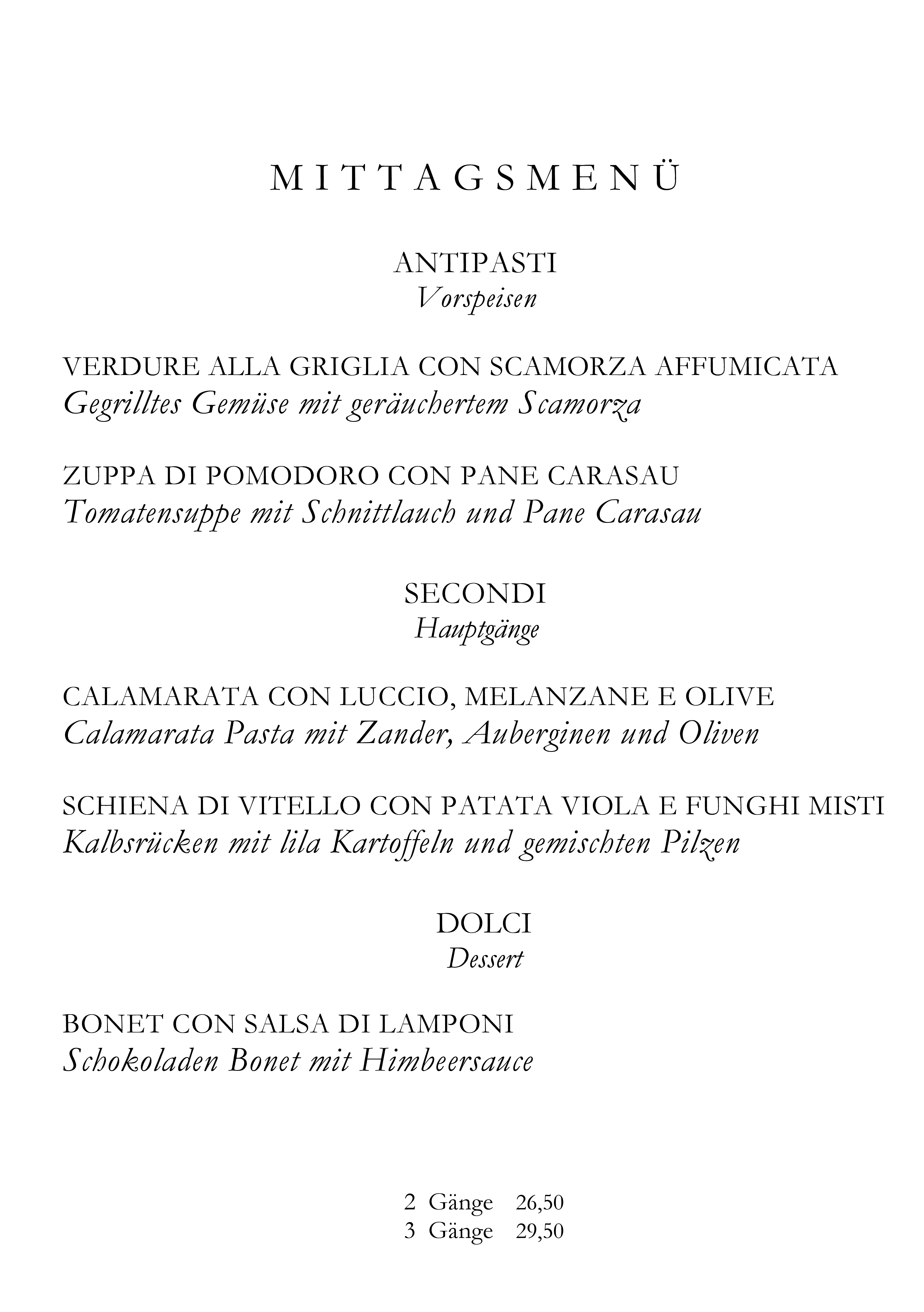 Mittagsmenü Seite 1