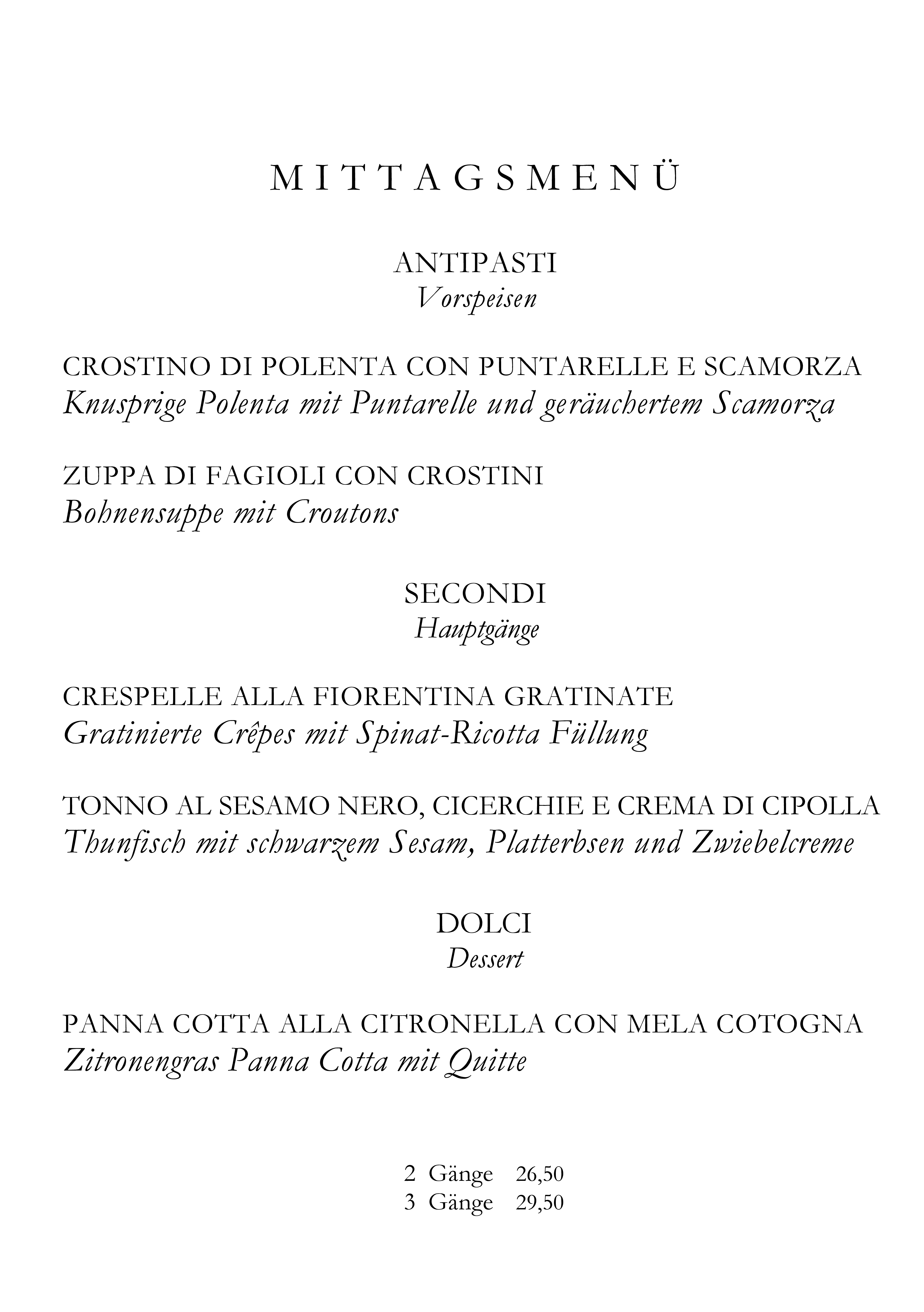 Mittagsmenü Seite 1