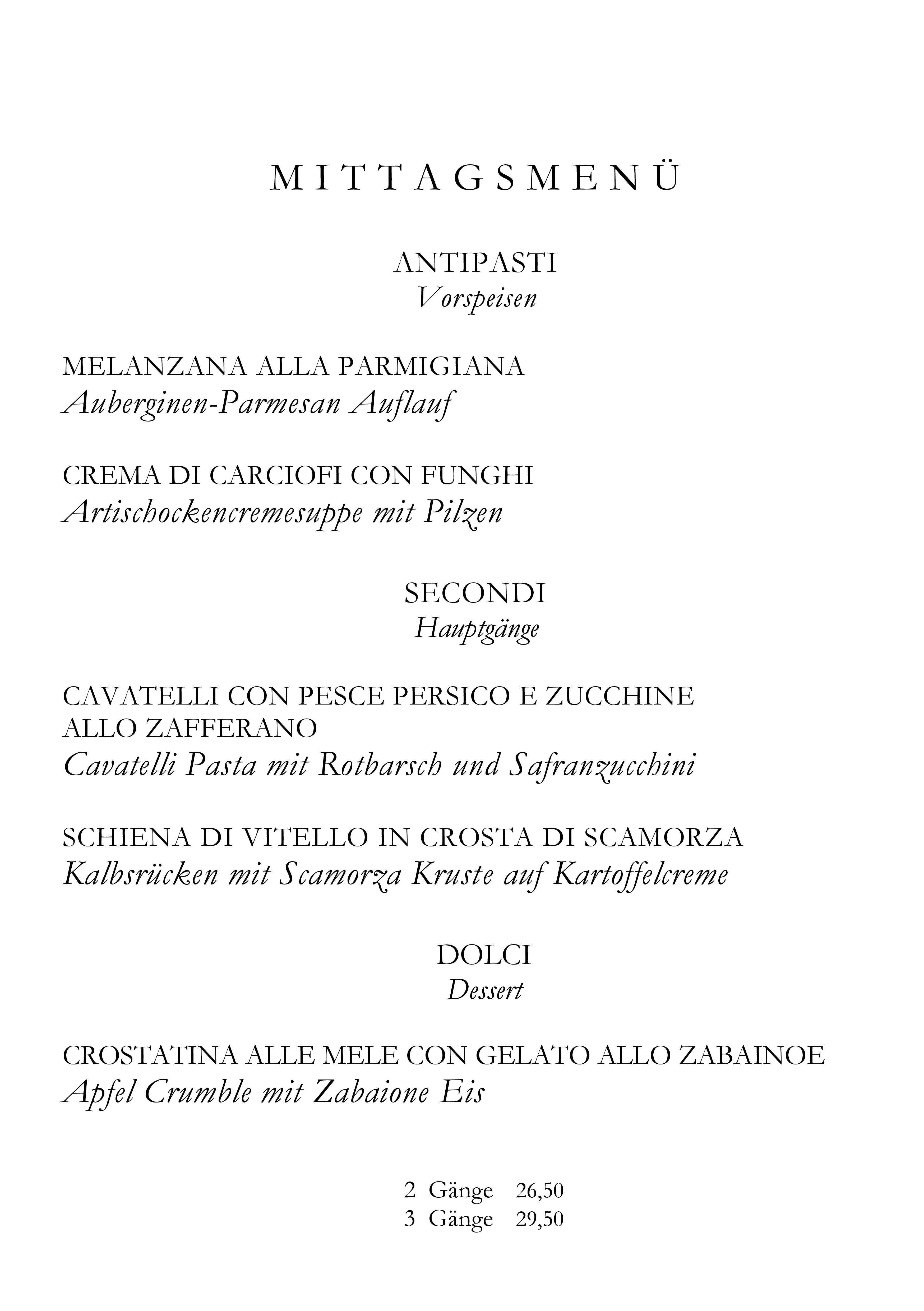 Mittagsmenü Seite 1