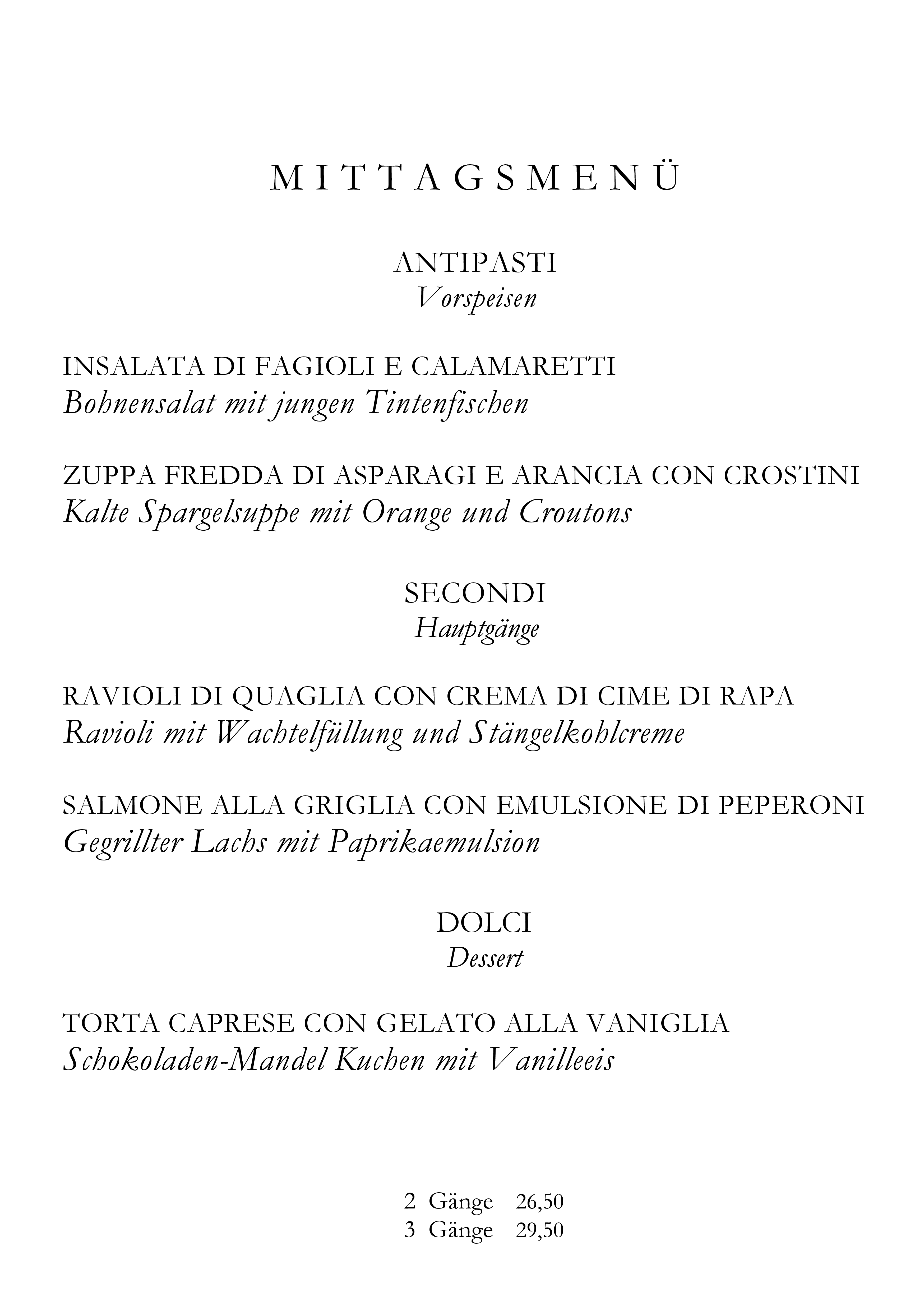 Mittagsmenü Seite 1