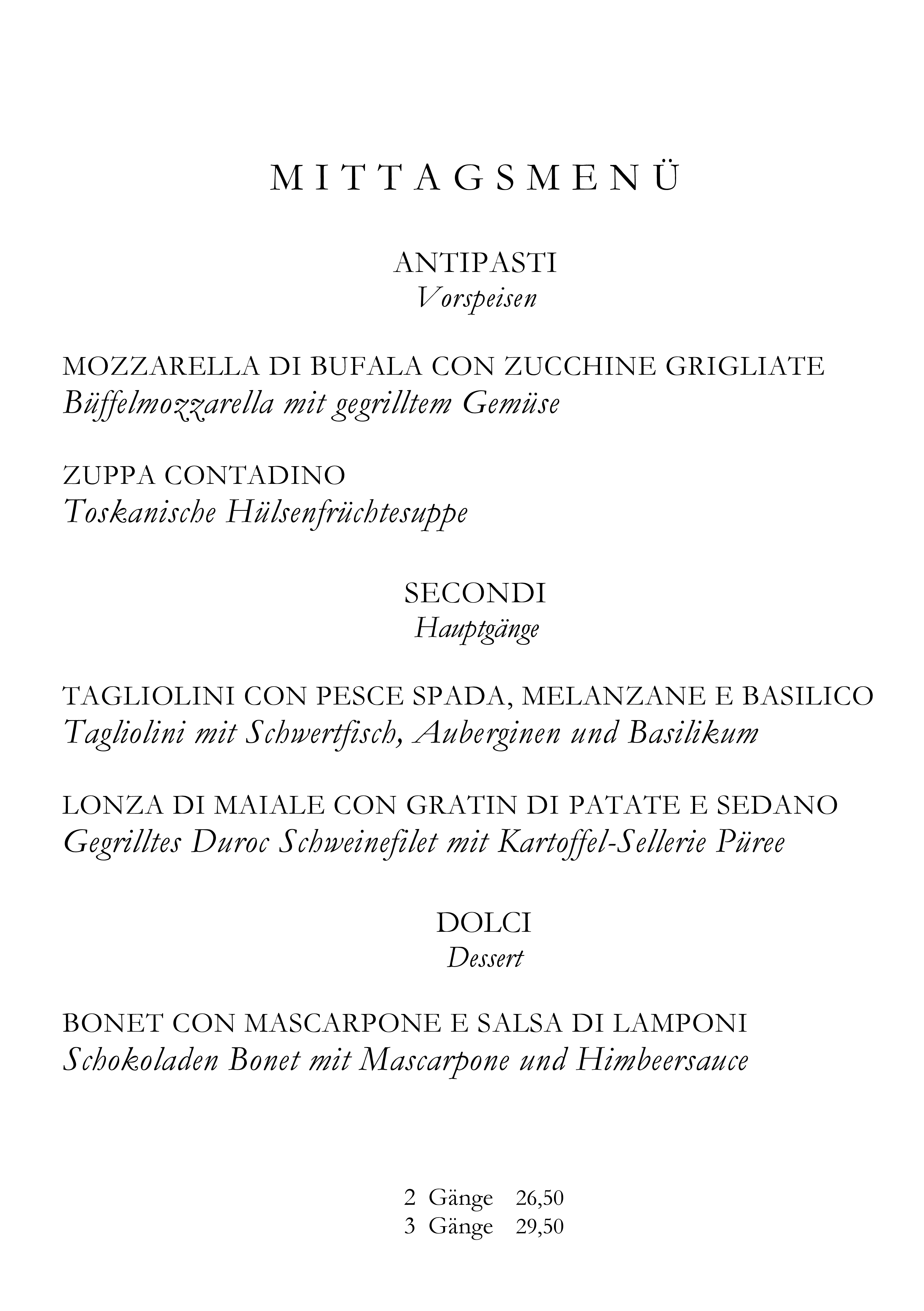 Mittagsmenü Seite 1