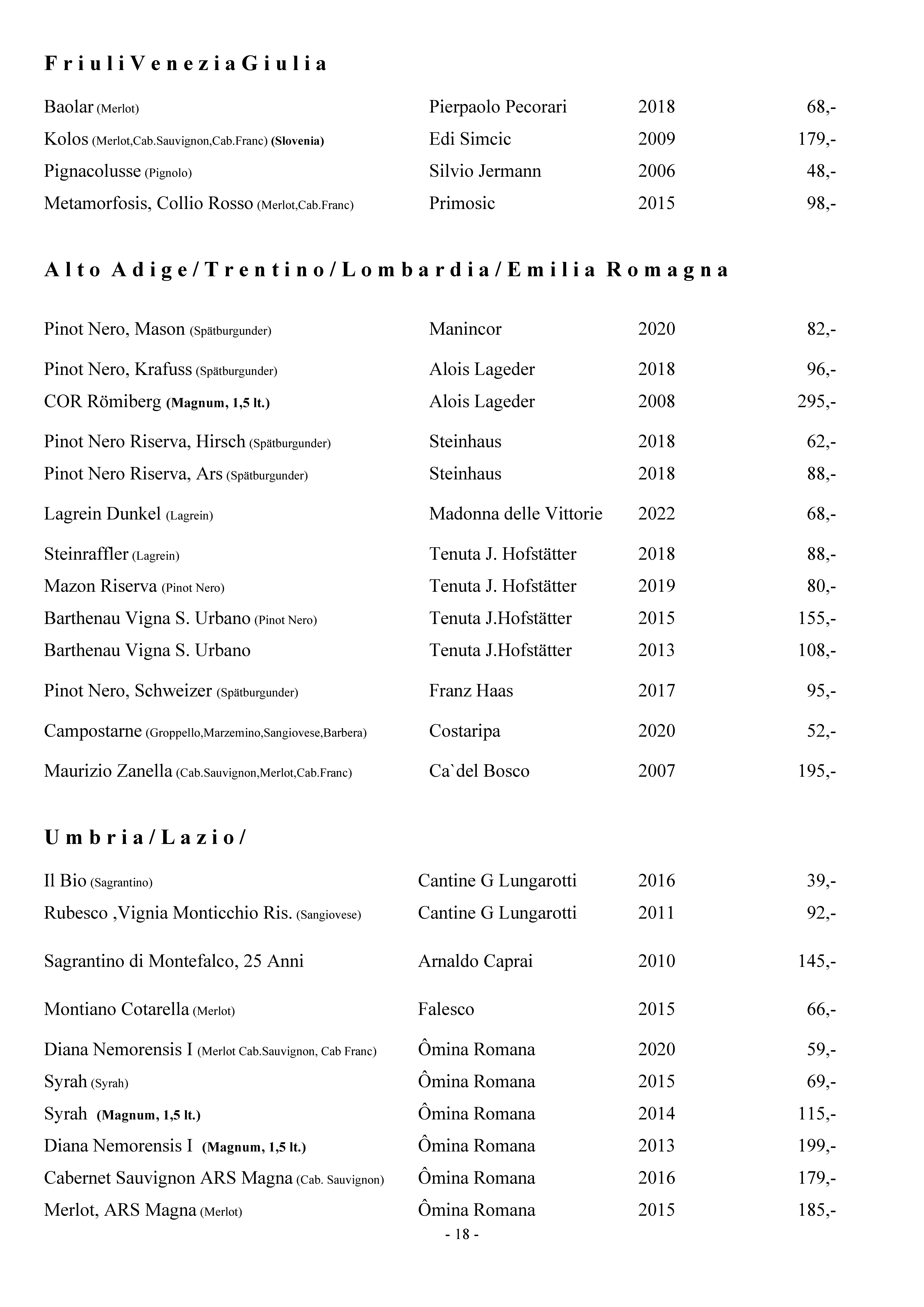 Wine list Seite 17