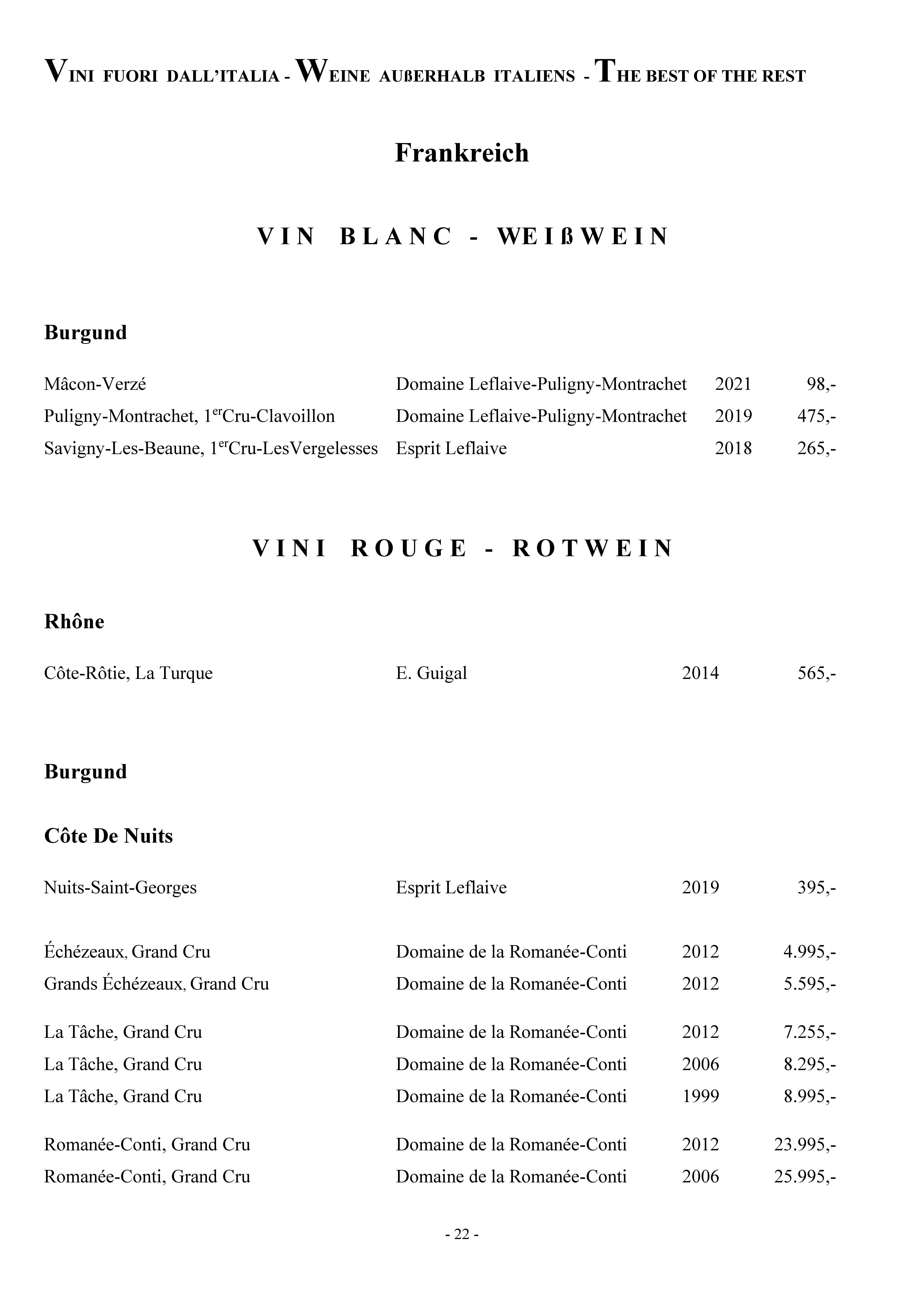 Weinkarte Seite 22