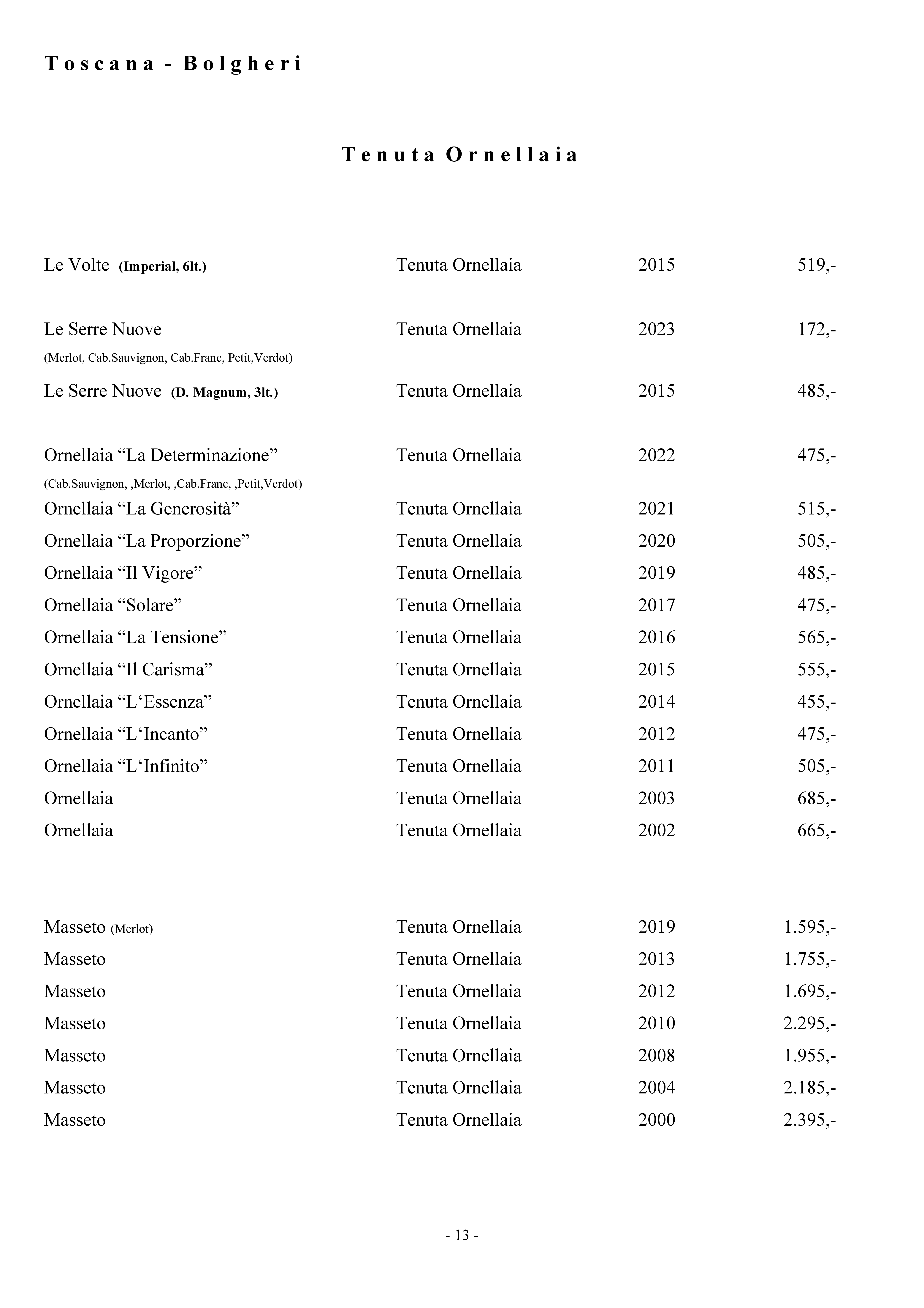 Weinkarte Seite 13