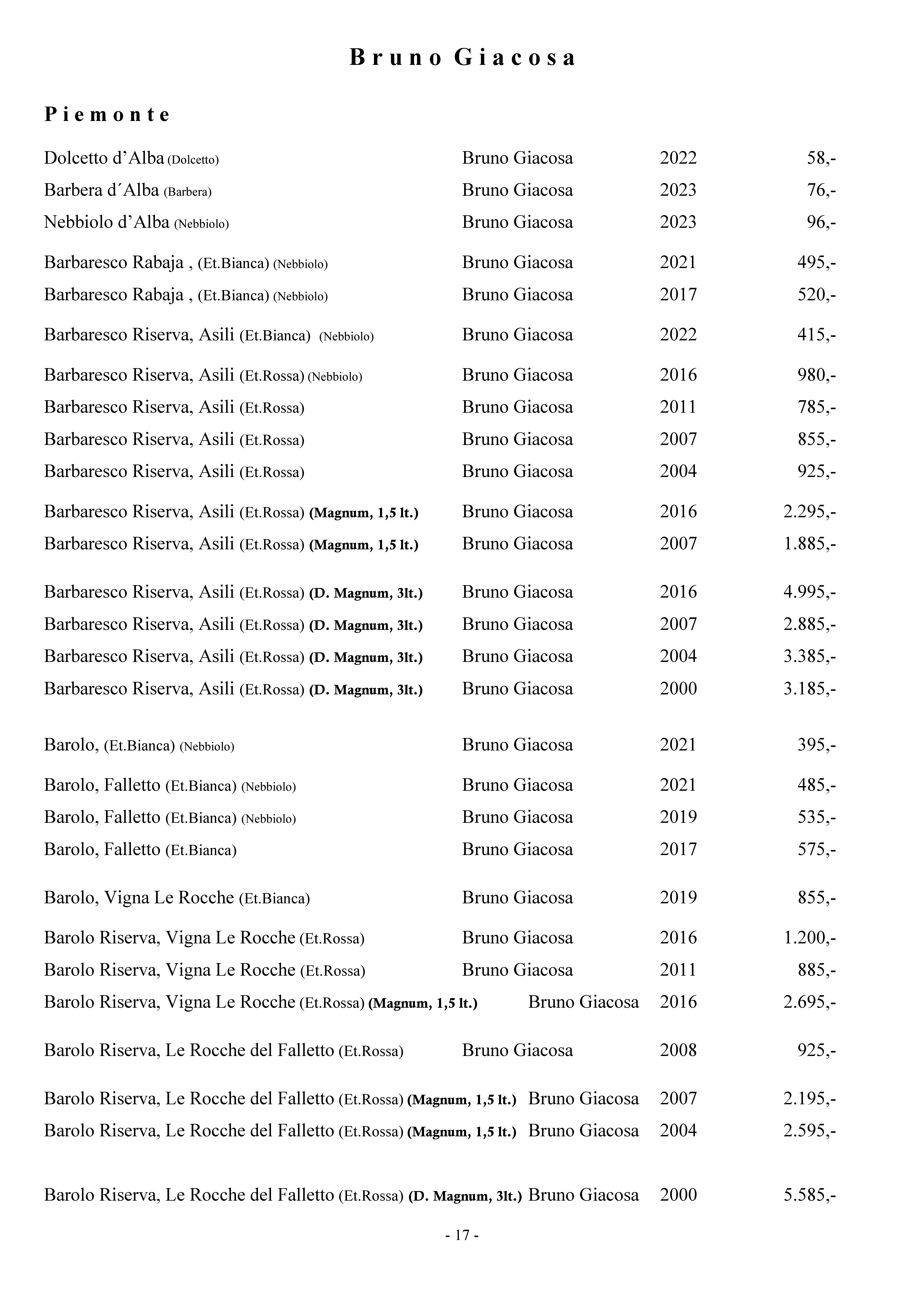 Weinkarte Seite 17