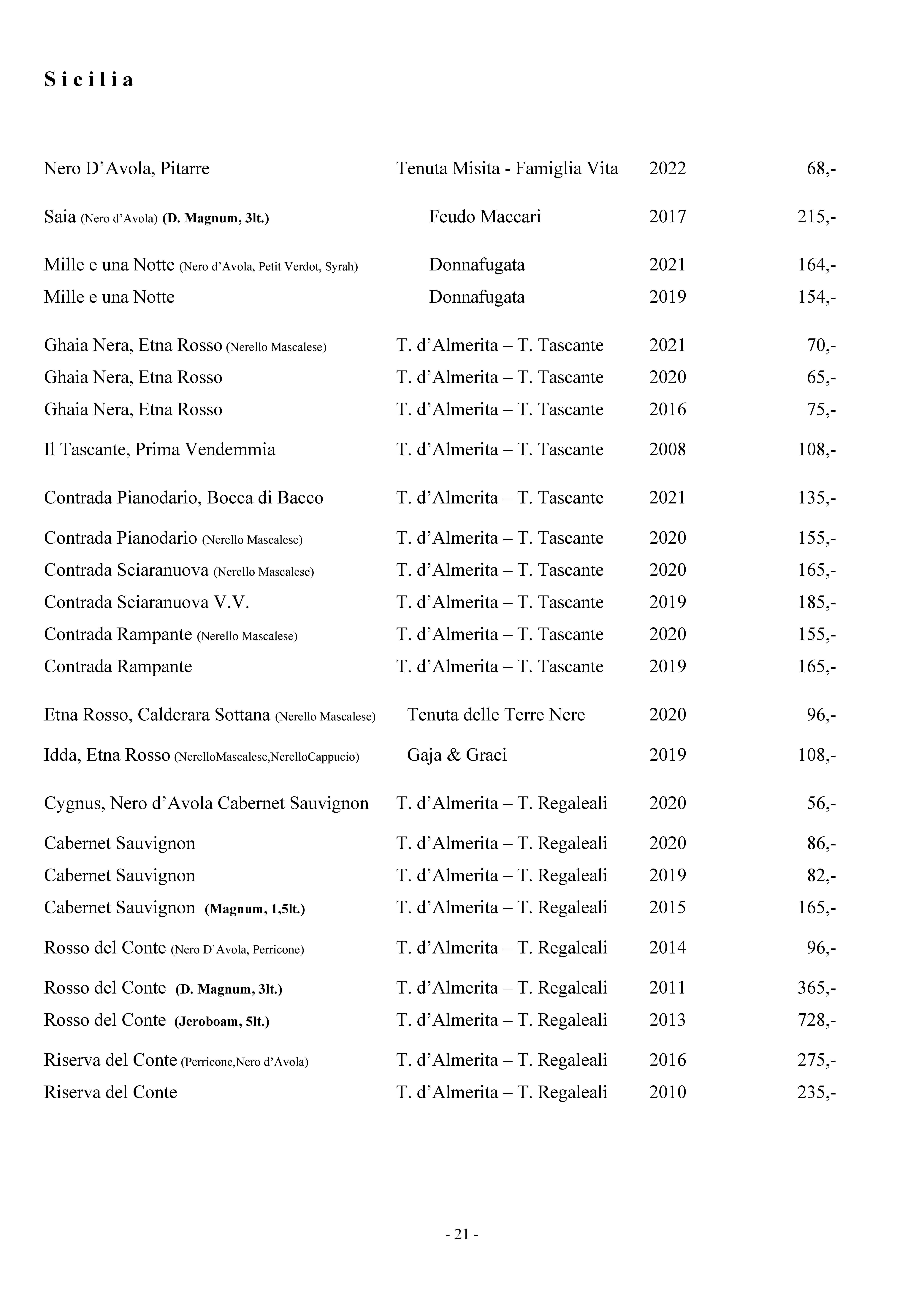 Weinkarte Seite 21